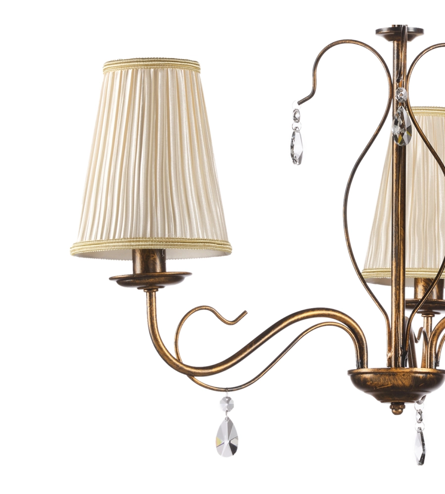 LAMPADARIO 3 LUCI ONLI "DELIA" BRONZO E14